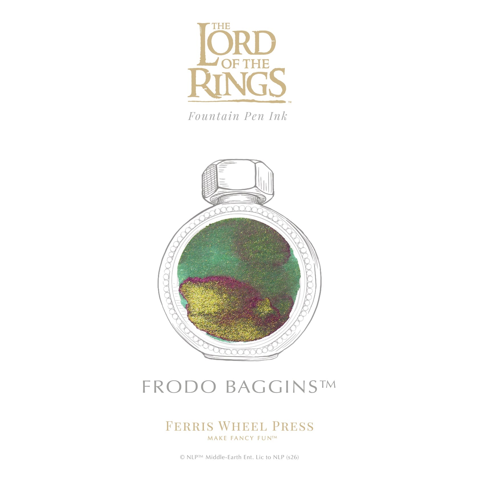 指輪物語　ミドルアース　The Lidless Eye ブースター　３つセット Ferris Wheel Press Lord of the Rings Bottled Ink in Frodo Baggins