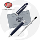 Aurora Ipsilon Deluxe Ballpoint Pen in Blue Chrome Trim