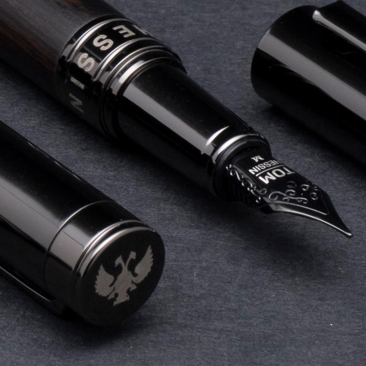 Tom Hessin Revolution Fountain Pen in Charcoal