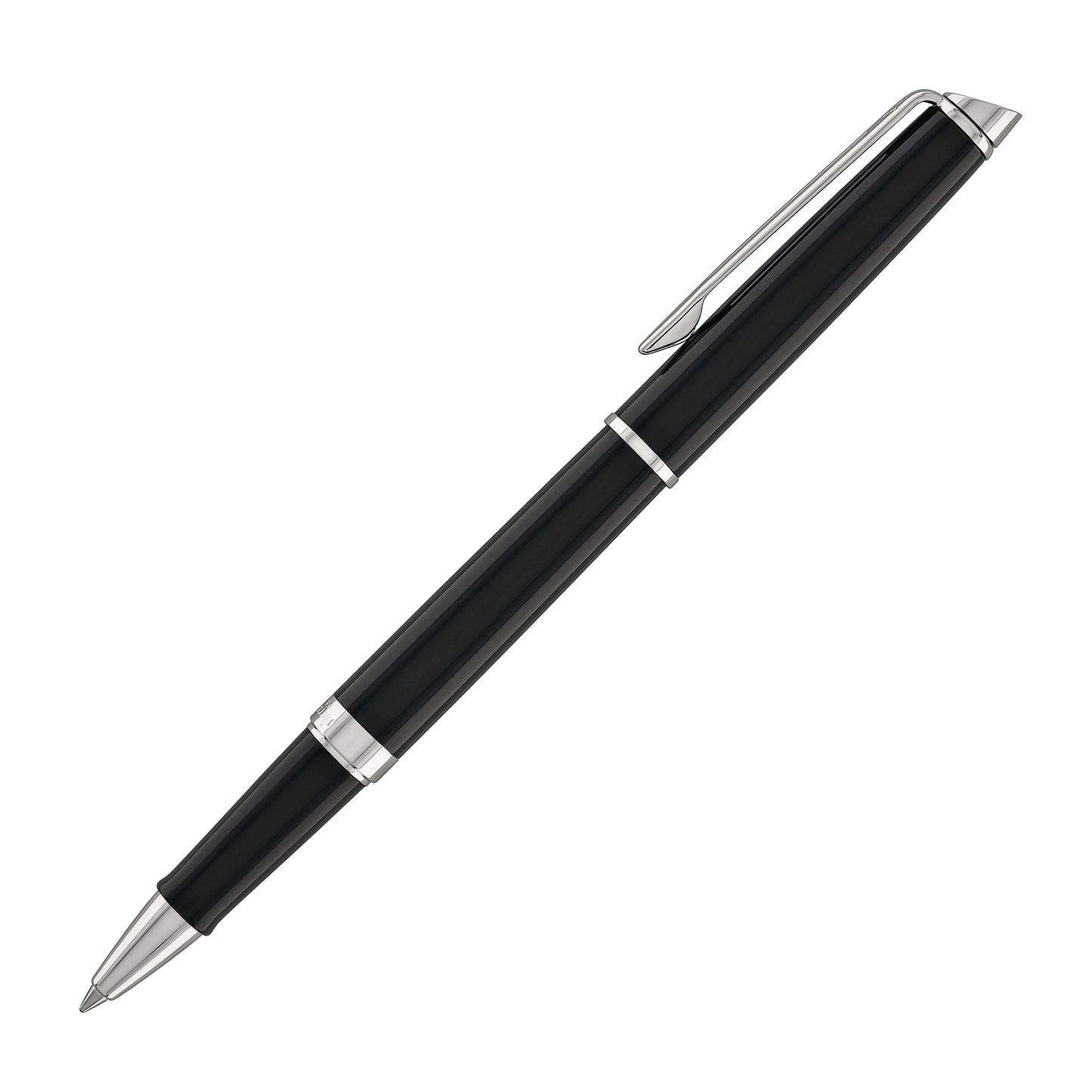 Waterman Hemisphere Rollerball Pen in Black with Chrome Trim