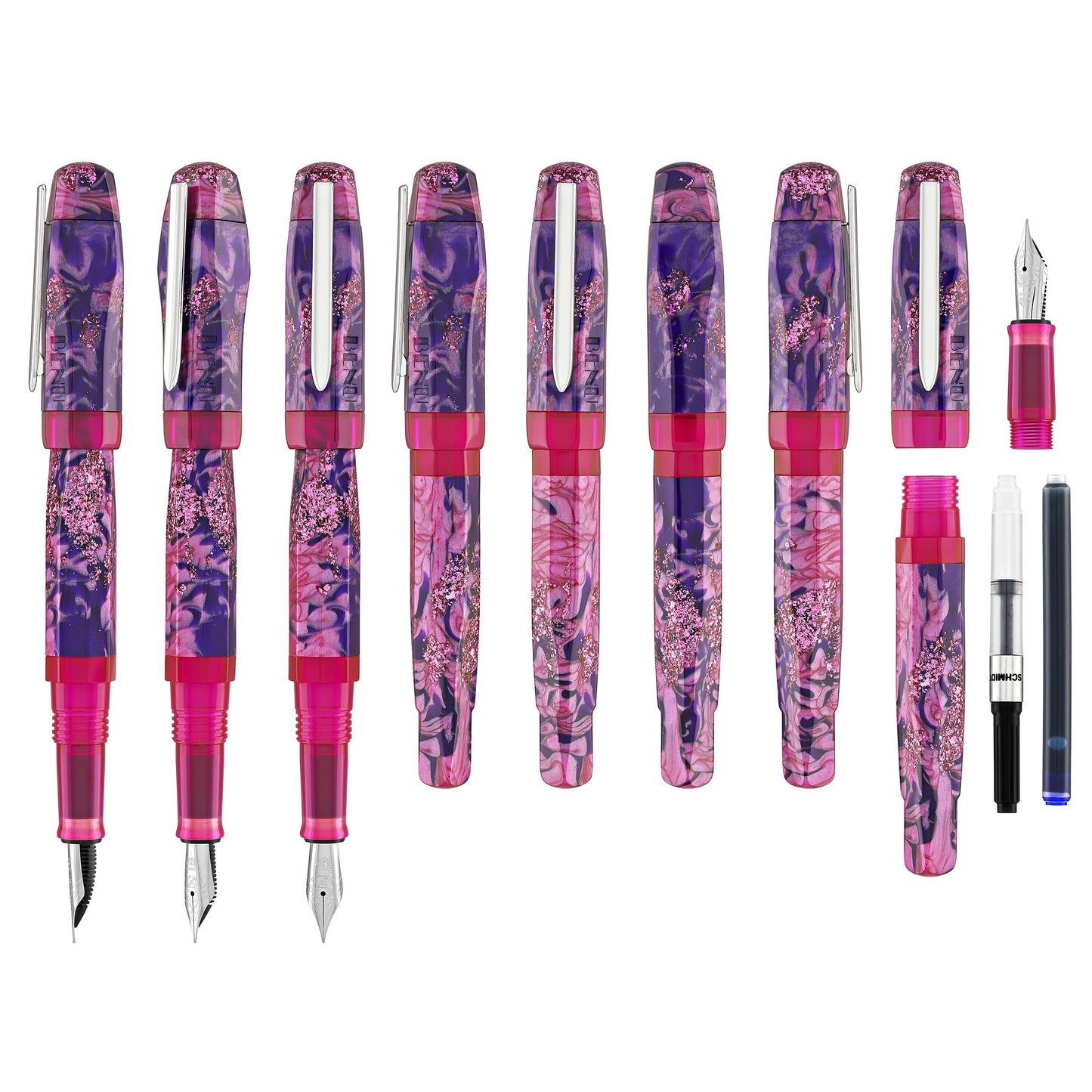 Benu AstroGem Collection Fountain in Juno Fountain Pens