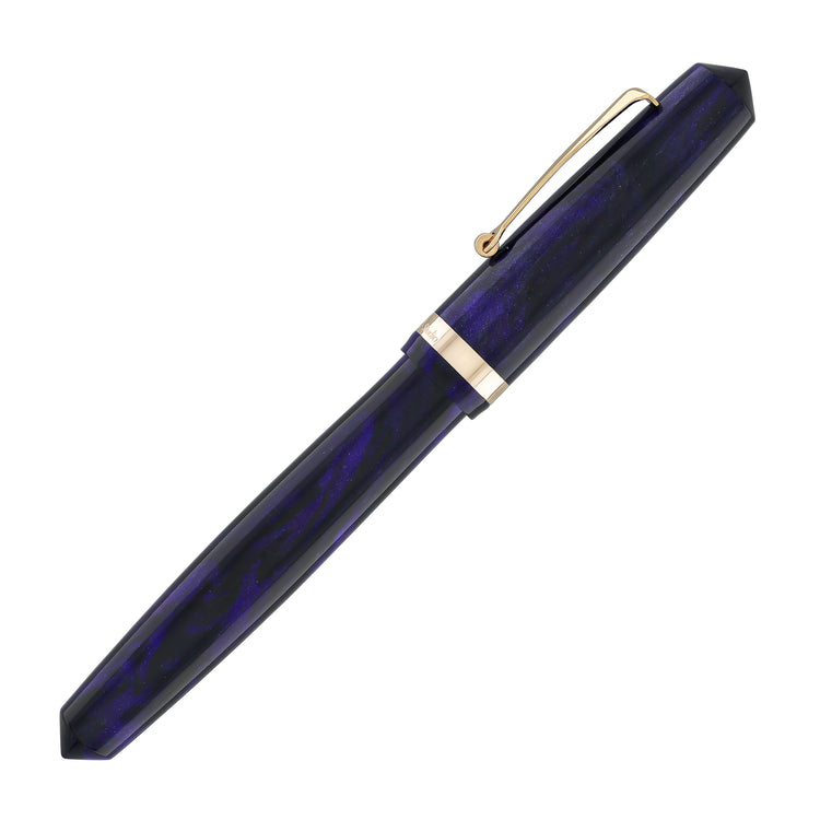 OMAS Studio Rollerball Pen in Ametista Profondo with Rose Gold Trim