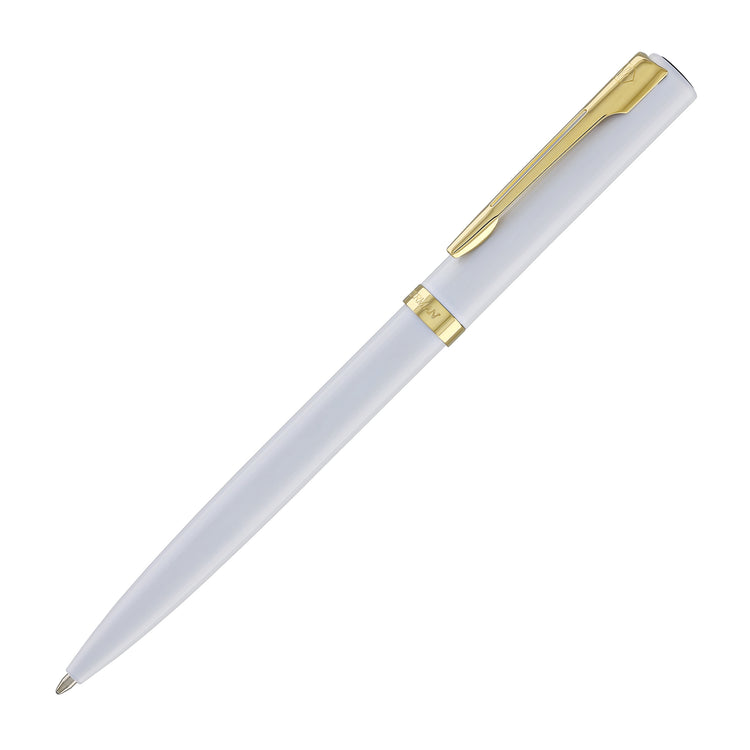 Waterman Impression Ballpoint Pen in White with Gold Coated