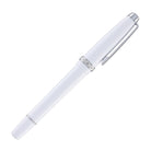 Cross Lume Fountain Pen in Porcelain White with Polished Chrome Appointments - Medium Nib