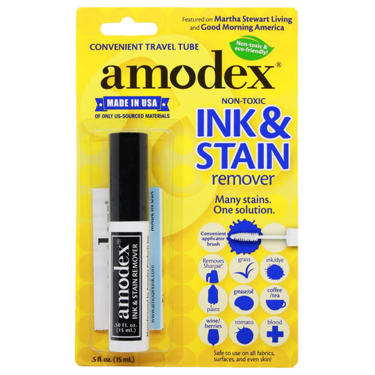 Amodex Ink & Stain Remover Pocket & Travel Size - 0.5 oz