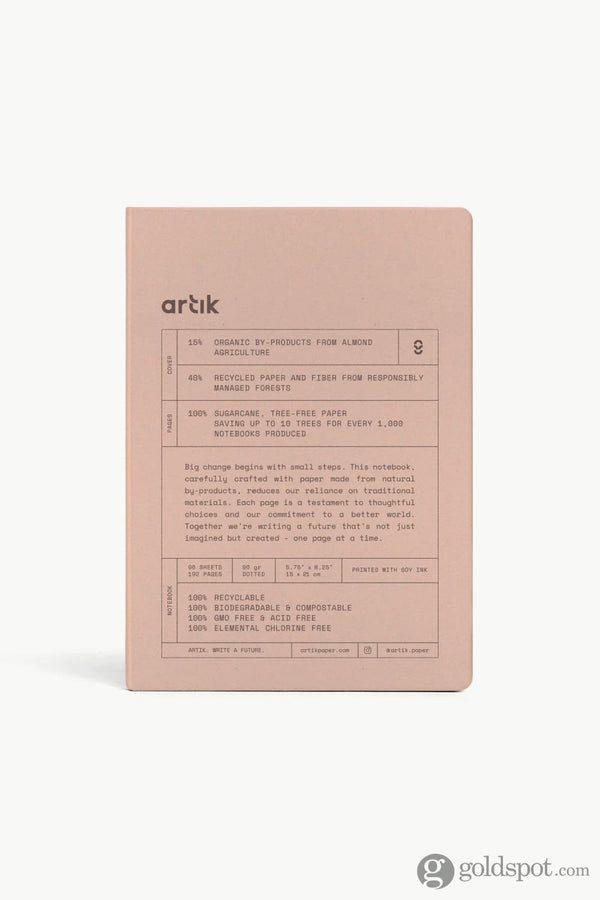 Artik A5 Notebook in Almond Notebooks Journals
