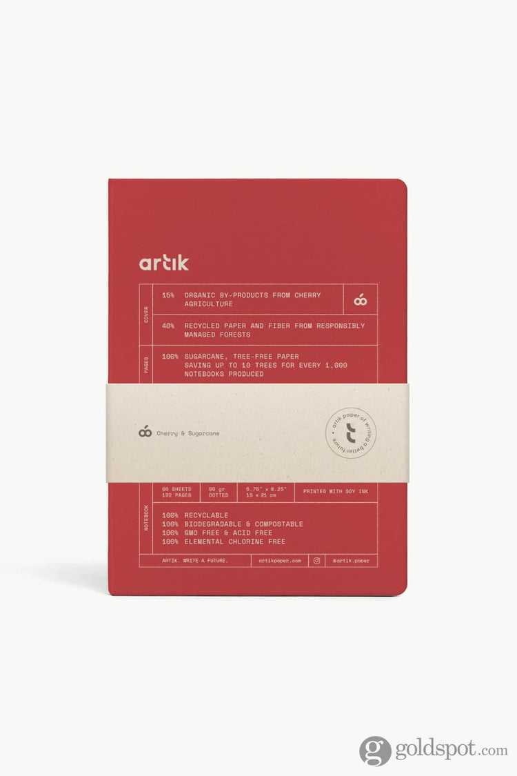 Artik A5 Notebook in Cherry Dotted Notebooks Journals