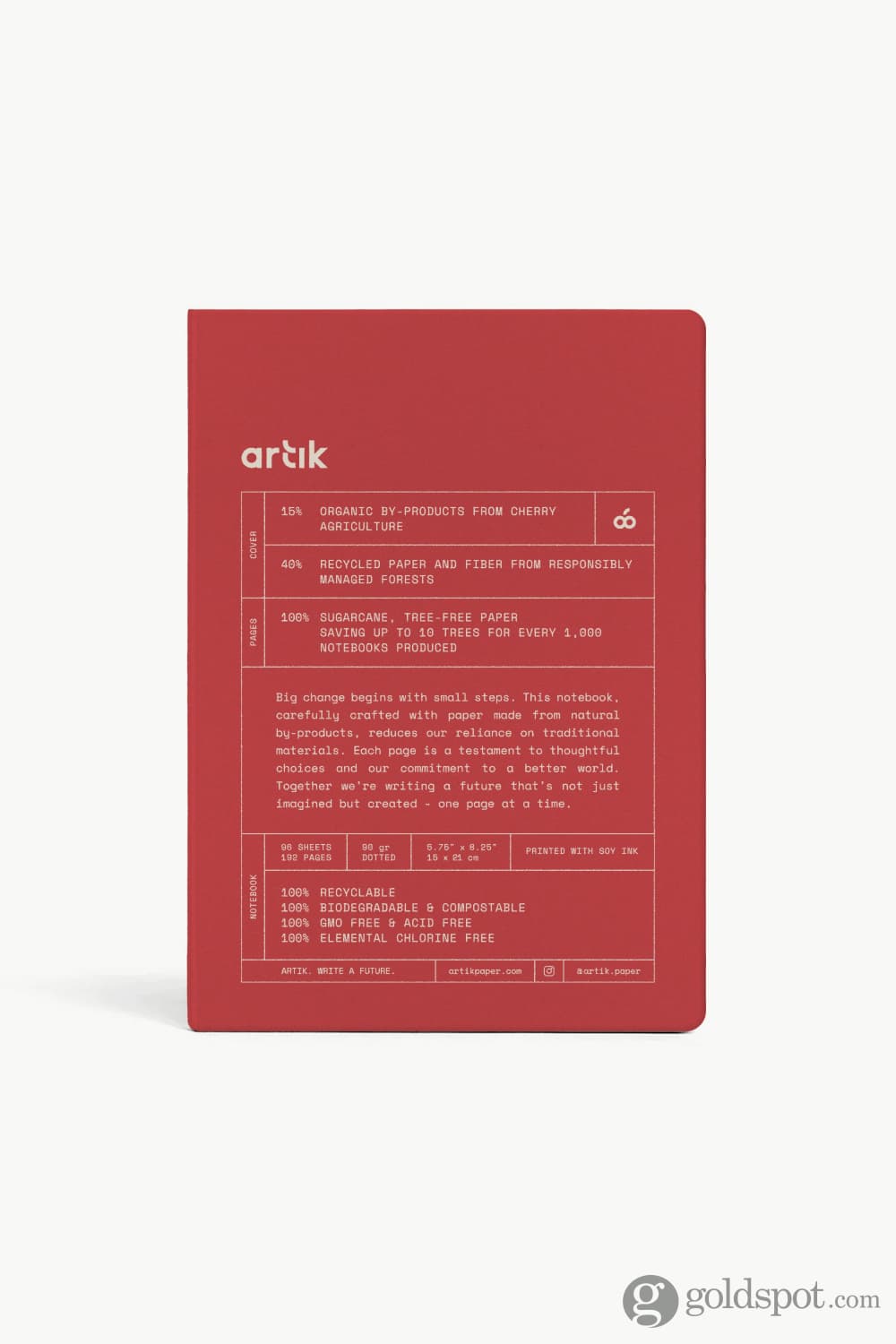 Artik A5 Notebook in Cherry Notebooks Journals