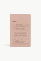 Artik Pack Of 2 Singer Sewn Notebooks in Almond Notebooks Journals