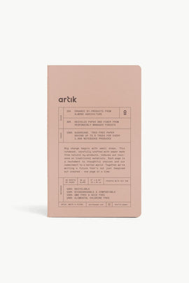 Artik Pack Of 2 Singer Sewn Notebooks in Almond