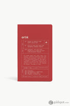 Artik Pack Of 2 Singer Sewn Notebooks in Cherry Notebooks Journals