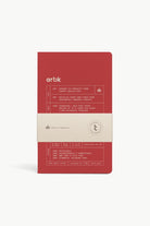 Artik Pack Of 2 Singer Sewn Notebooks in Cherry Notebooks Journals