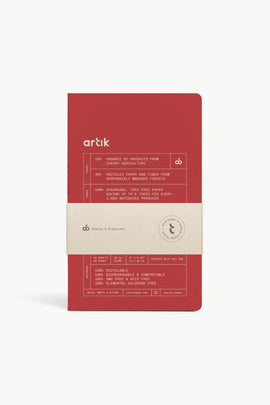 Artik Pack Of 2 Singer Sewn Notebooks in Cherry
