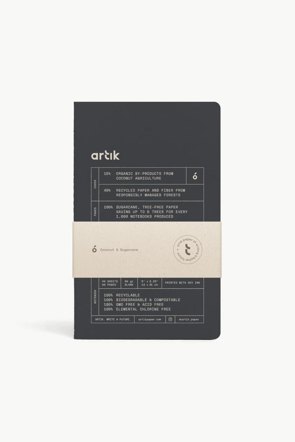 Artik Pack Of 2 Singer Sewn Notebooks in Coconut Notebooks Journals