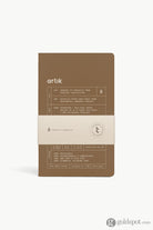 Artik Pack Of 2 Singer Sewn Notebooks in Hazelnut Lined Notebooks Journals