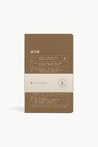 Artik Pack Of 2 Singer Sewn Notebooks in Hazelnut Notebooks Journals