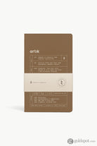 Artik Pack Of 2 Singer Sewn Notebooks in Hazelnut Blank Notebooks Journals