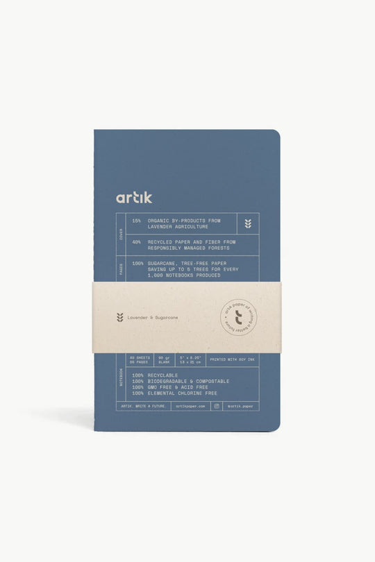 Artik Pack Of 2 Singer Sewn Notebooks in Lavender