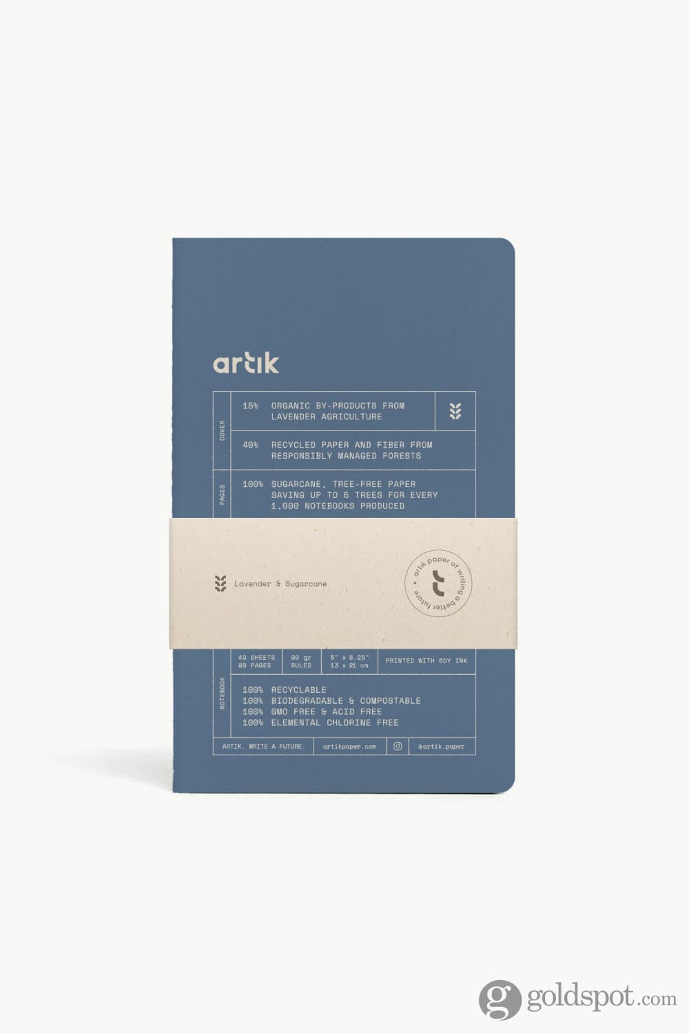 Artik Pack Of 2 Singer Sewn Notebooks in Lavender Lined Notebooks Journals