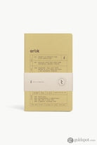 Artik Pack Of 2 Singer Sewn Notebooks in Olive Lined Notebooks Journals