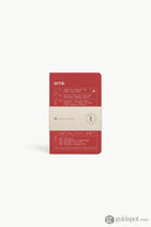 Artik Pack Of 3 Pocket Singer Sewn Notebooks in Cherry Dotted Notebooks Journals