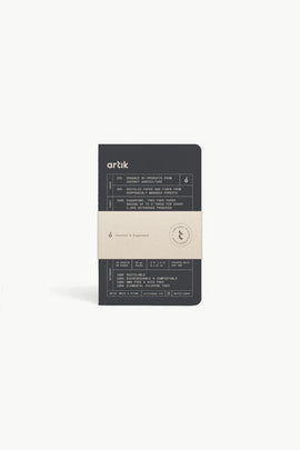 Artik Pack Of 3 Pocket Singer Sewn Notebooks in Coconut