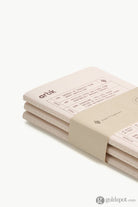 Artik Pack Of 3 Pocket Singer Sewn Notebooks in Grape Notebooks Journals