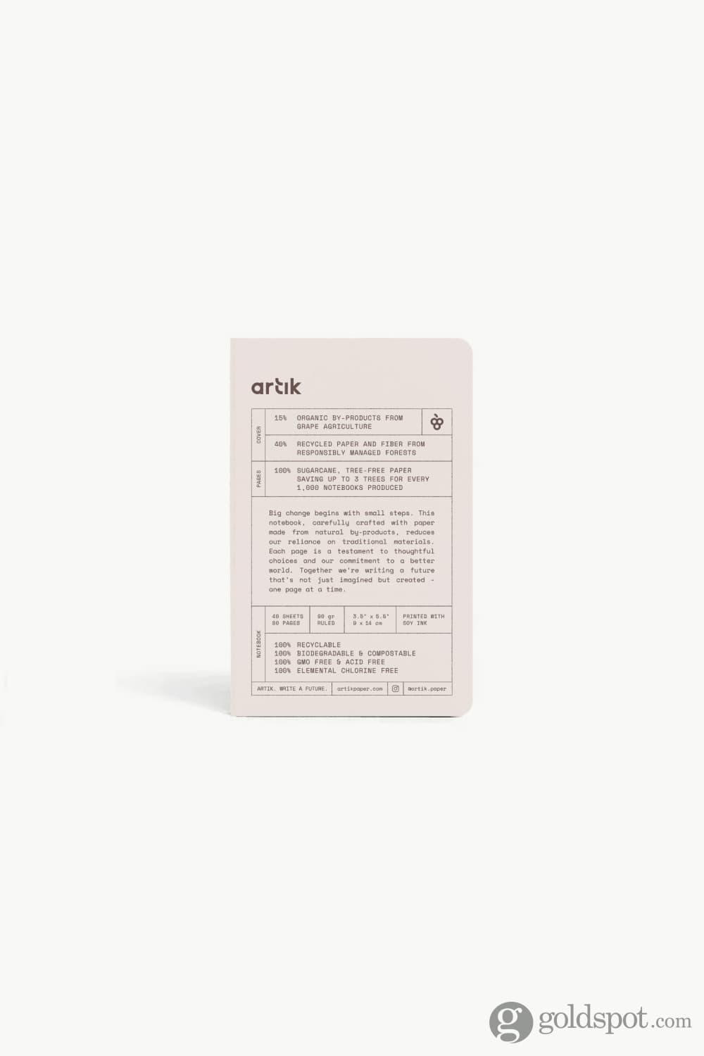 Artik Pack Of 3 Pocket Singer Sewn Notebooks in Grape Notebooks Journals