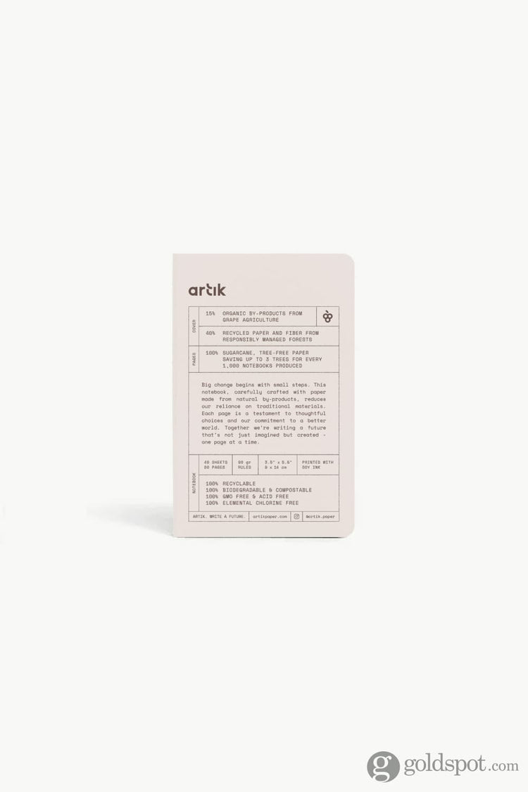 Artik Pack Of 3 Pocket Singer Sewn Notebooks in Grape Notebooks Journals