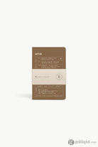 Artik Pack Of 3 Pocket Singer Sewn Notebooks in Hazelnut Dotted Notebooks Journals