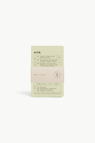 Artik Pack Of 3 Pocket Singer Sewn Notebooks in Kiwi