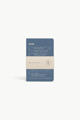 Artik Pack Of 3 Pocket Singer Sewn Notebooks in Lavender