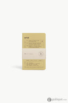 Artik Pack Of 3 Pocket Singer Sewn Notebooks in Olive Dotted Notebooks Journals