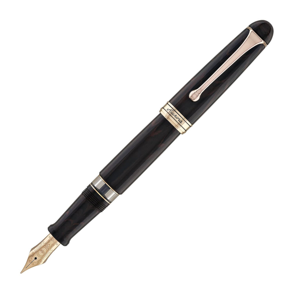 Aurora 88 Fountain Pen in Ebonite Cognac - 18K Gold - Limited Edition Fountain Pen