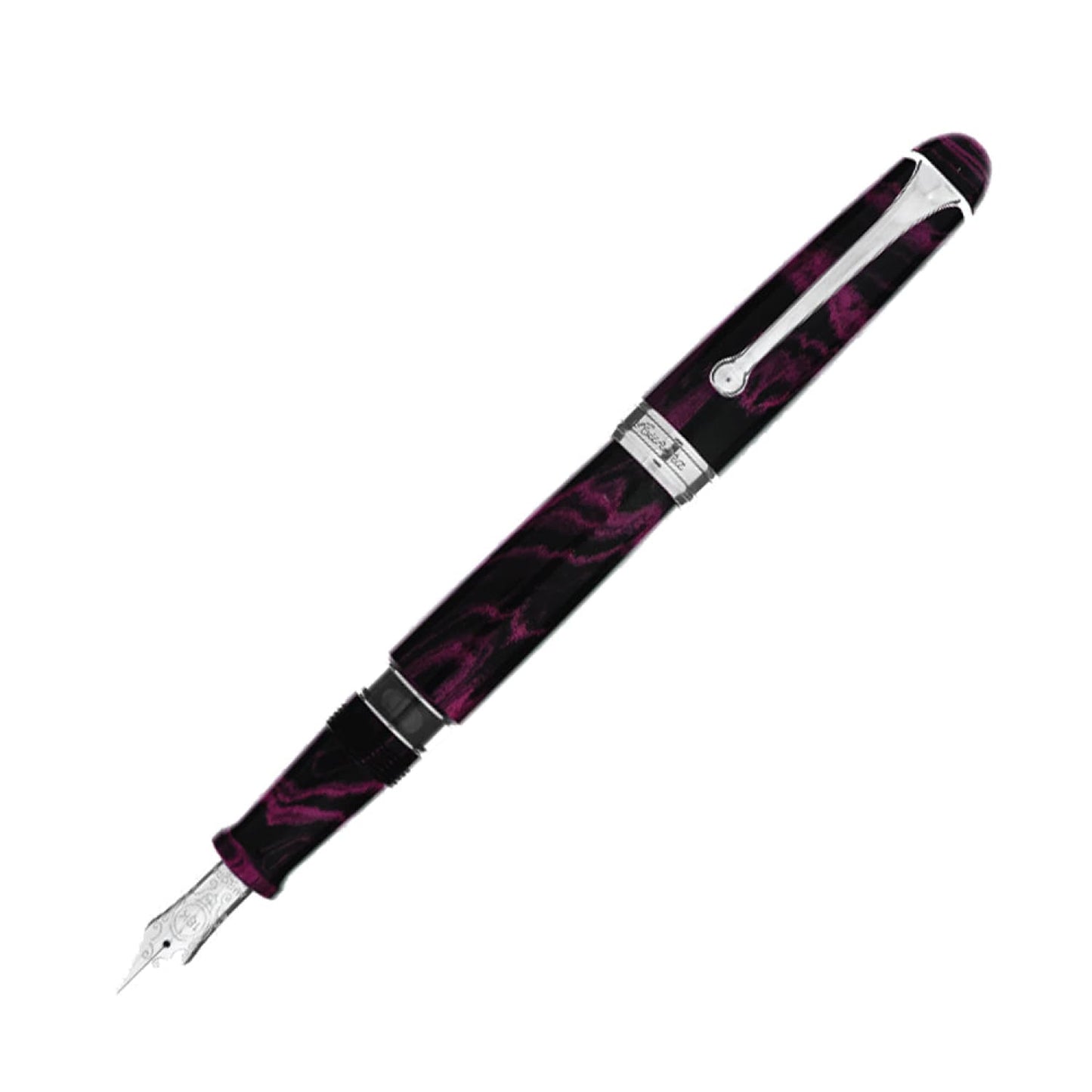 Aurora 88 Fountain Pen in Ebonite Magenta - 18K Gold Fountain Pen