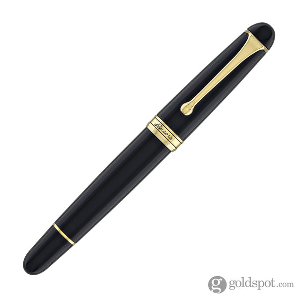 Aurora 88 Large Fountain Pen in Black with Gold Trim - 14K Gold Fountain Pen