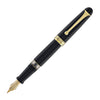 Aurora 88 Large Fountain Pen in Black with Gold Trim - 14K Gold Fountain Pen