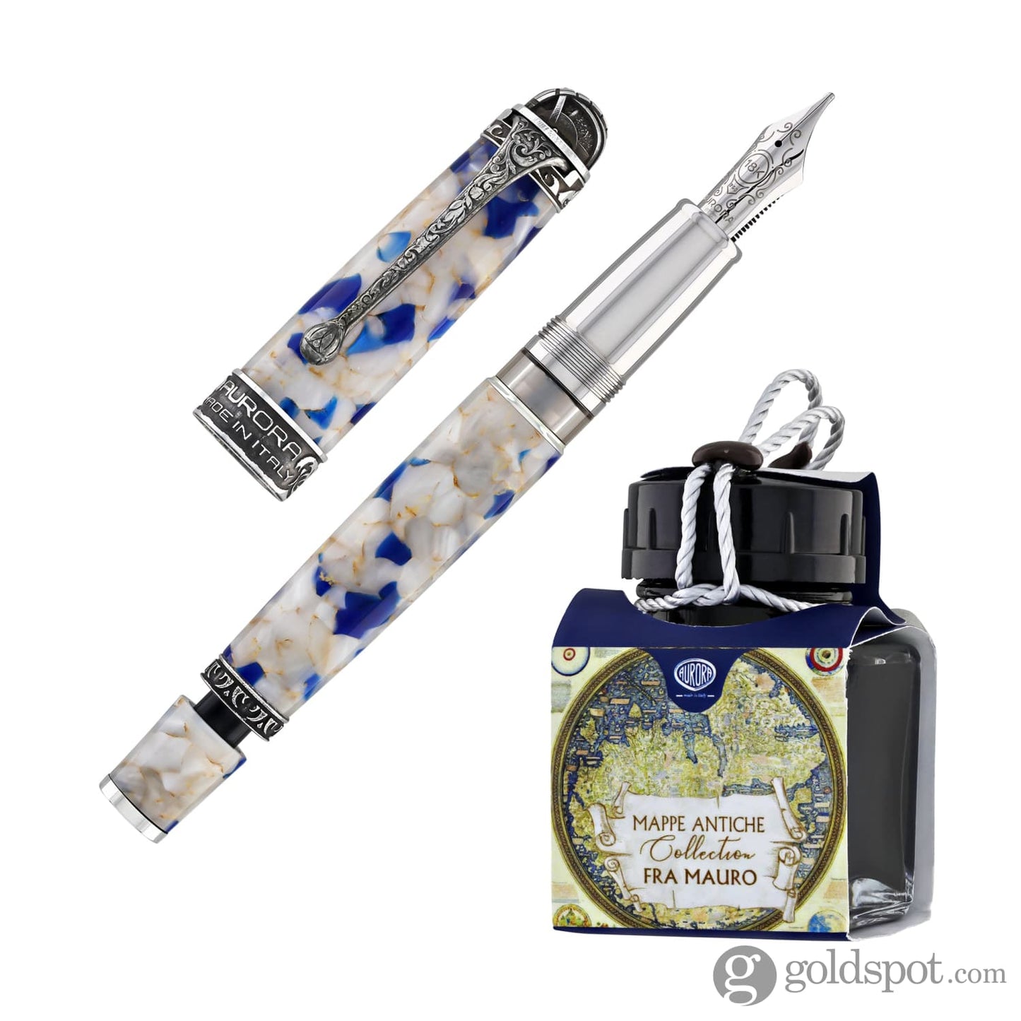 Aurora Ancient Maps Fountain Pen in Fra Mauro - Limited Edition - Medium Point Fountain Pen
