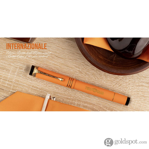 Aurora Internazionale Fountain Pen in Orange - 18K Rose Gold Fountain Pen