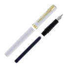 Waterman Impression Fountain Pen in White with Gold Coated - Fine Point