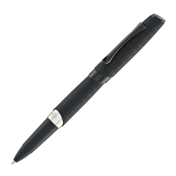 Diplomat Cobra Rollerball Pen in Matte Black Guilloche