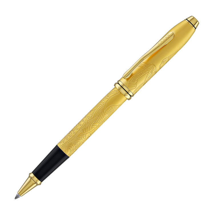 Cross Townsend Zodiac Year of the Horse Selectip Rollerball Pen in 23KT Gold Plated with Gold Plated Appointment