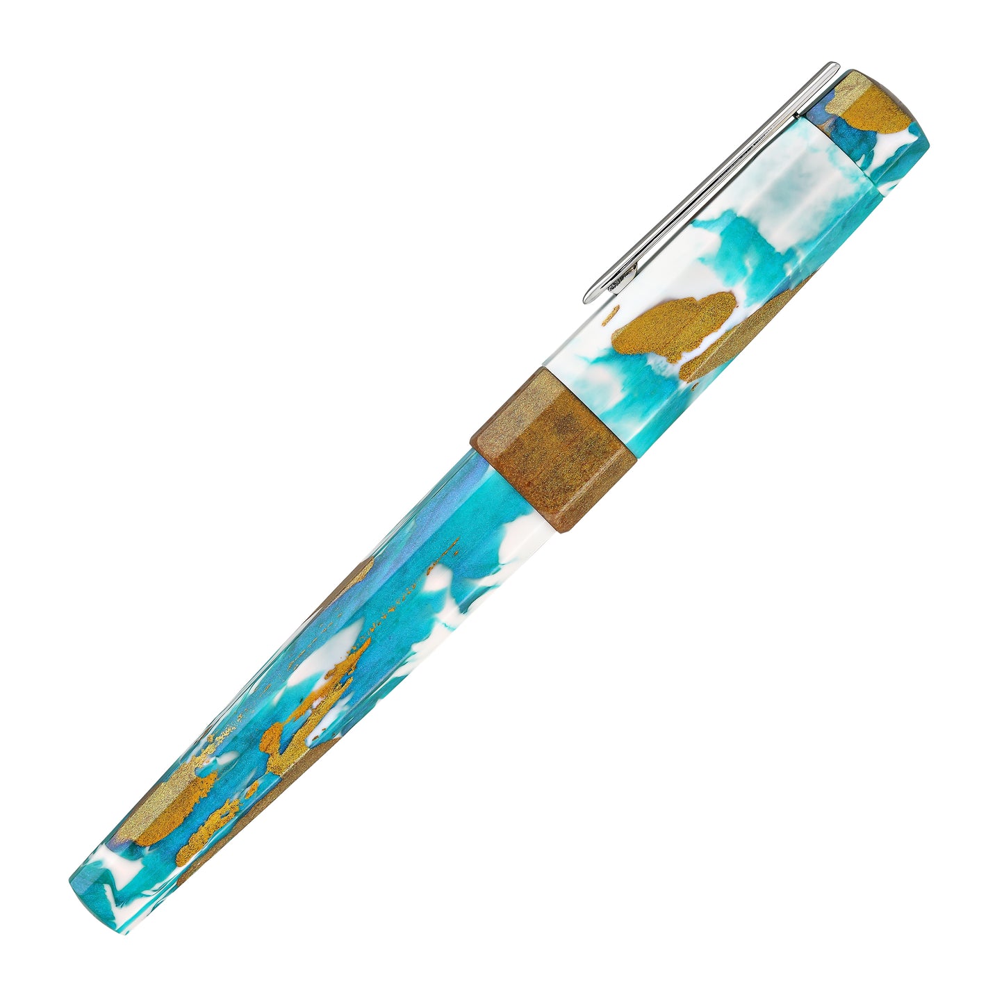 Benu Euphoria Fountain Pen in Blue Hawaiian Fountain Pens