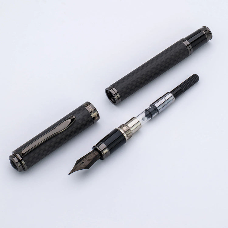 Monteverde Innova Fountain Pen in Matte Carbon with Gunmetal Trim