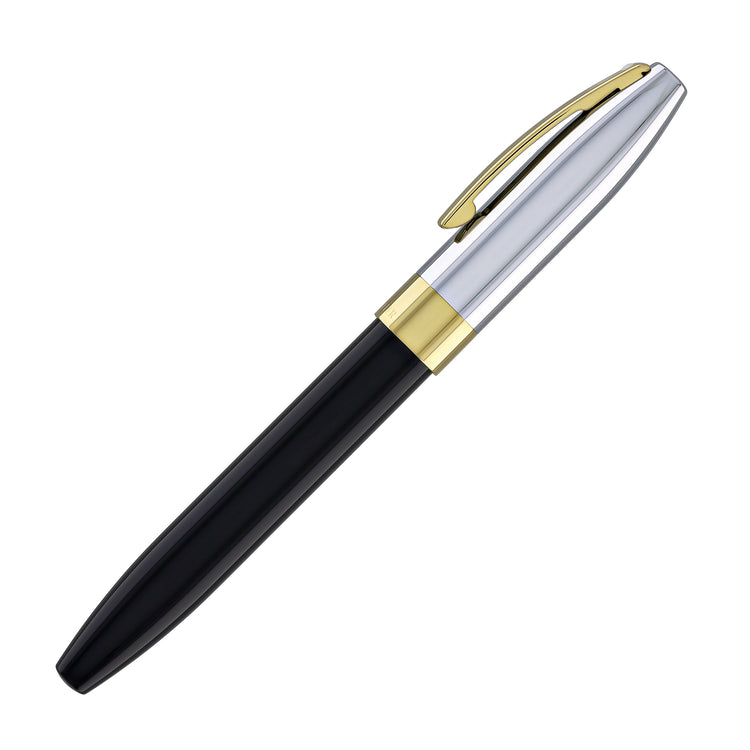 Sheaffer Legacy Fountain Pen in Black Lacquer with Chrome Cap 14kt Gold PVD