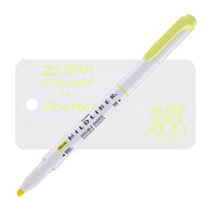 Zebra Mildliner Dual-Tip Highlighter in Sherbet Yellow