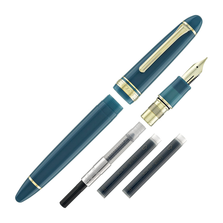 Sailor 1911 Casual L Basis Fountain Pen in Muted Green, Gold Trim