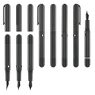 Nahvalur Nautilus Fountain Pen in Ti Black