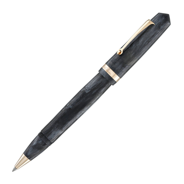 OMAS Studio Rollerball Pen in Grigio Luminoso with Rose Gold Trim