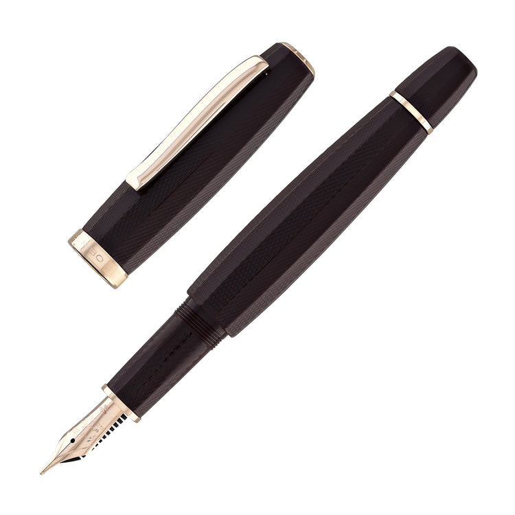 Scribo Feel Fountain Pen in Dandy Velvet with Rose Gold Trim